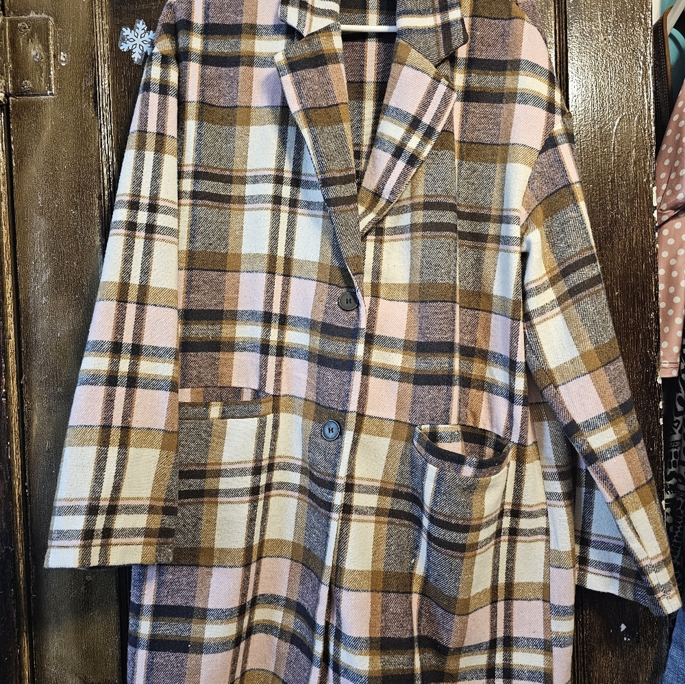 Womens plaid coat